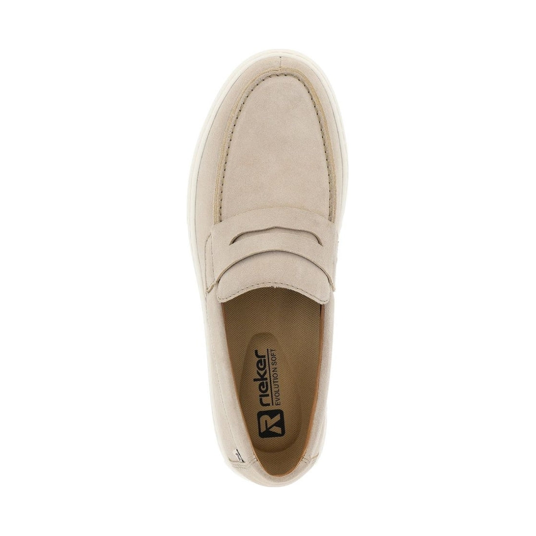 Rieker mens beige leisure trainers | Vilbury London