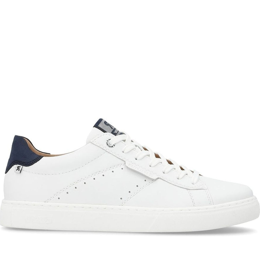 Rieker mens white leisure trainers | Vilbury London