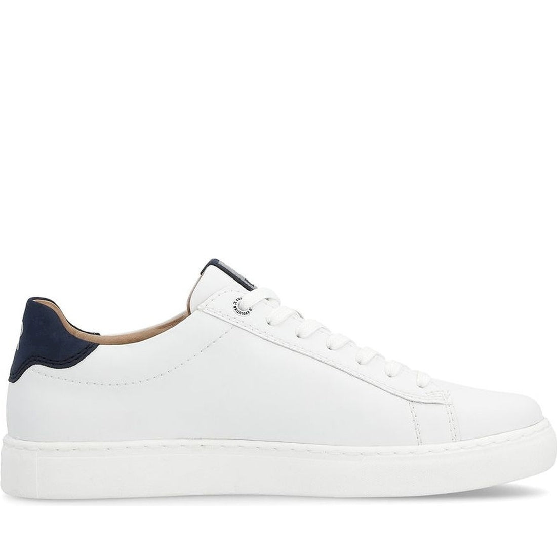 Rieker mens white leisure trainers | Vilbury London