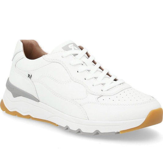 Rieker mens white leisure trainers | Vilbury London