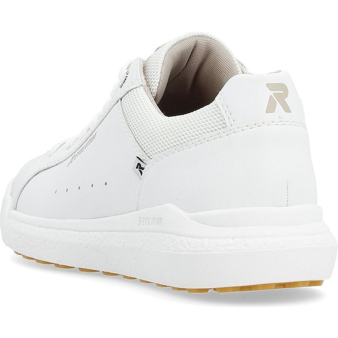 Rieker mens white leisure trainers | Vilbury London