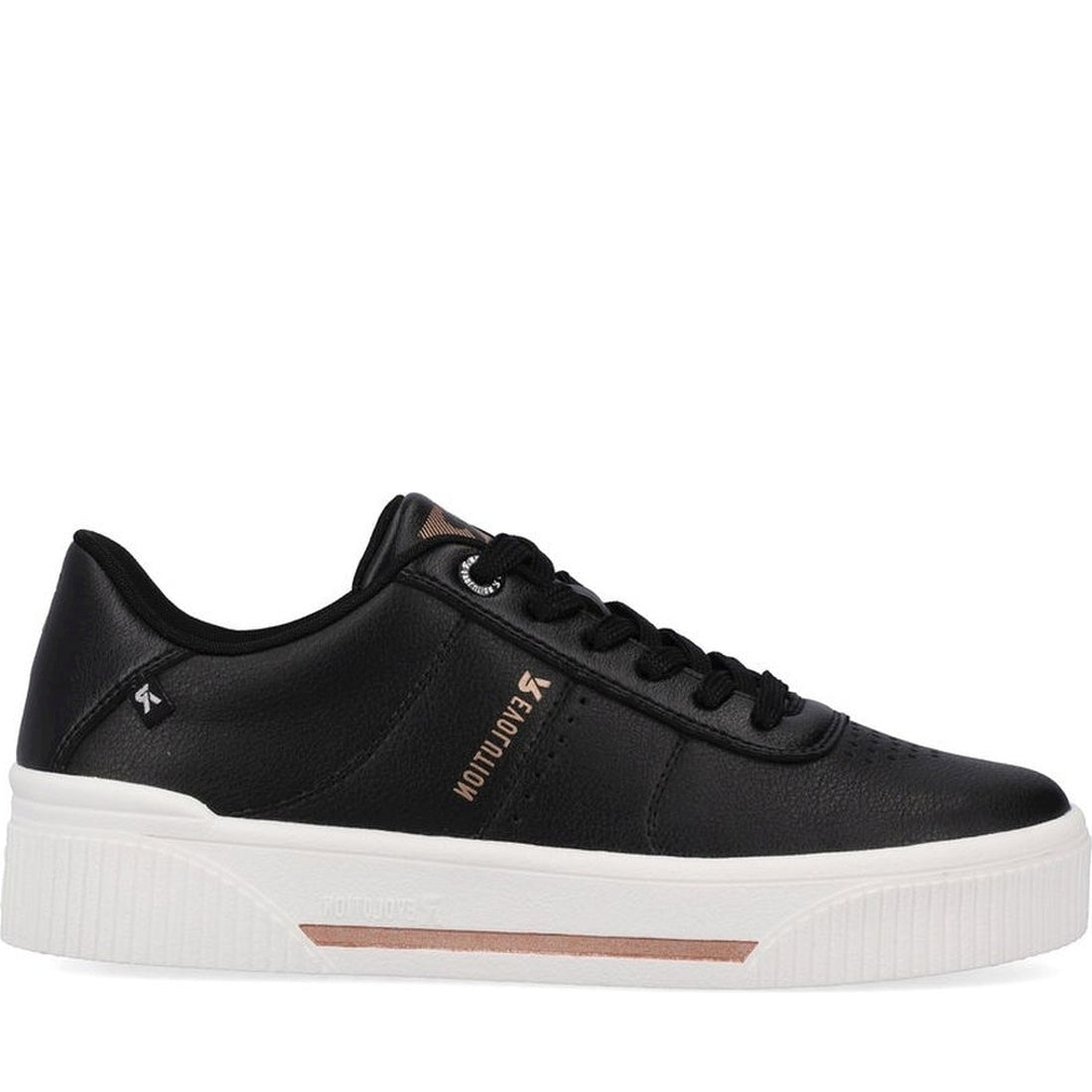 Rieker womens black leisure trainers | Vilbury London