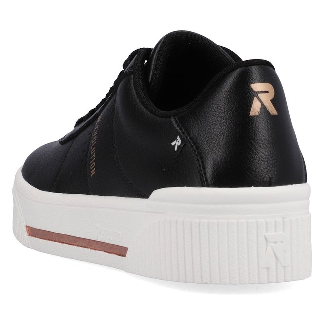 Rieker womens black leisure trainers | Vilbury London