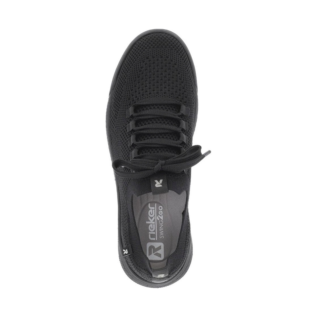 Rieker womens black leisure trainers | Vilbury London