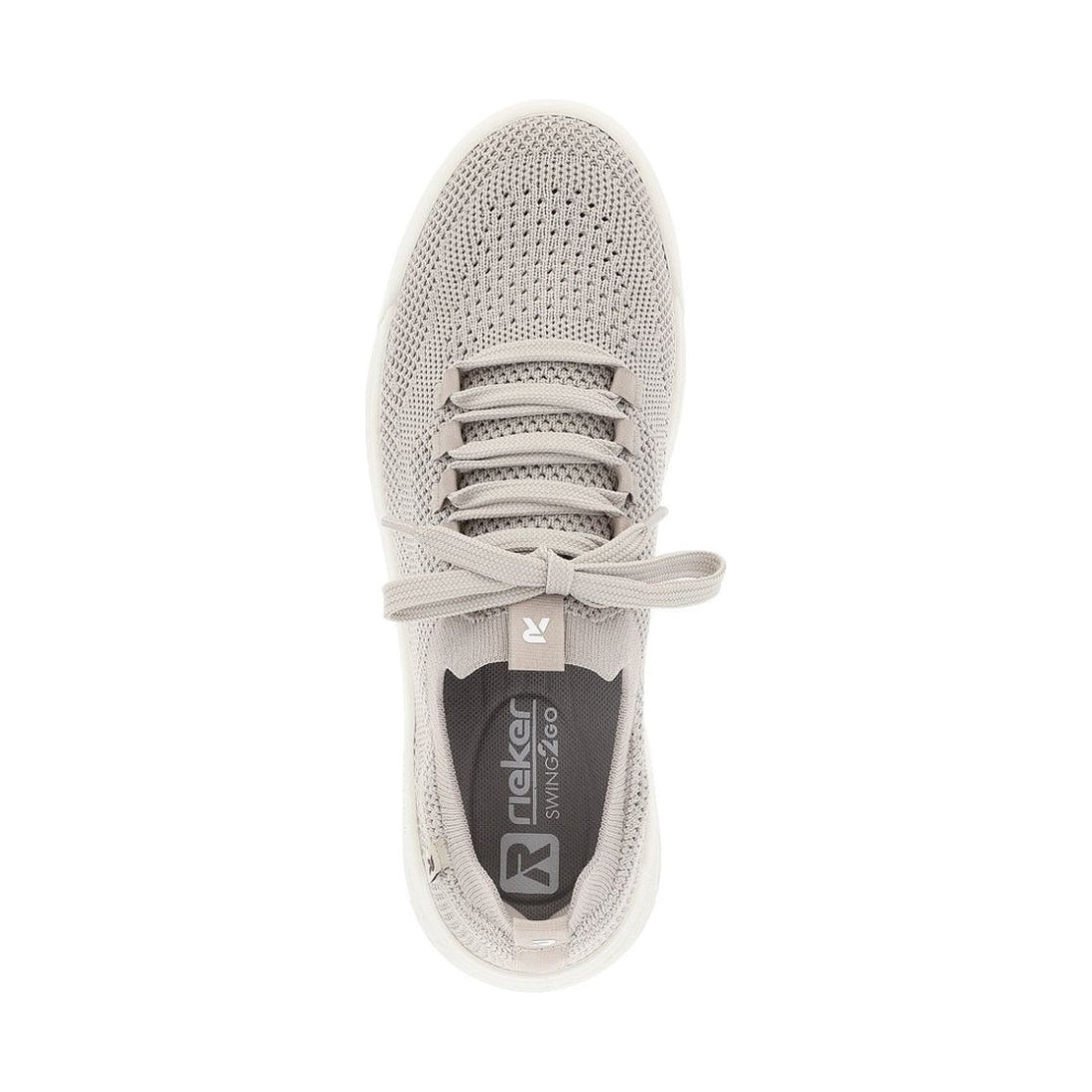 Rieker womens beige leisure trainers | Vilbury London