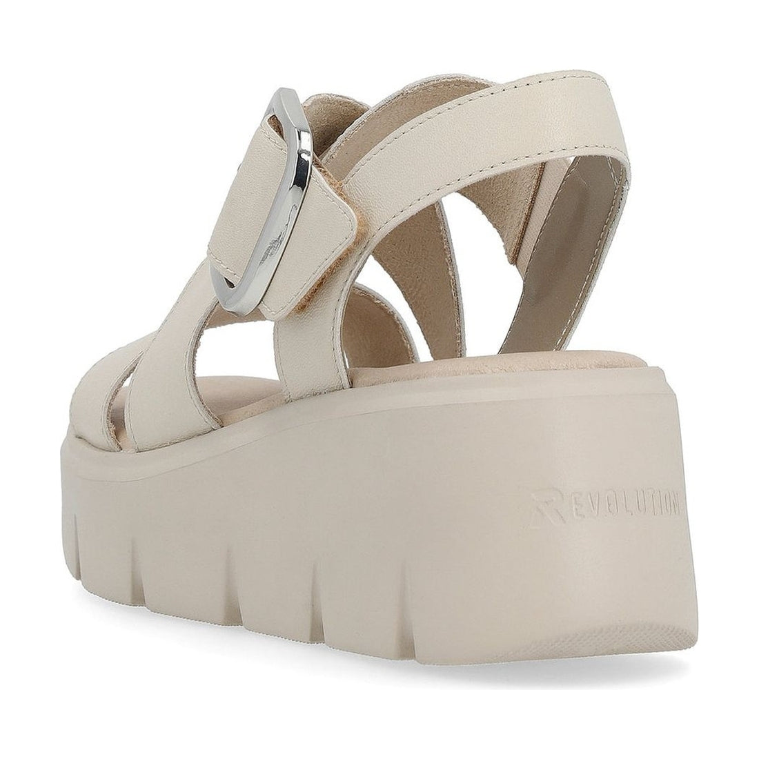 Rieker womens beige casual open sandals | Vilbury London