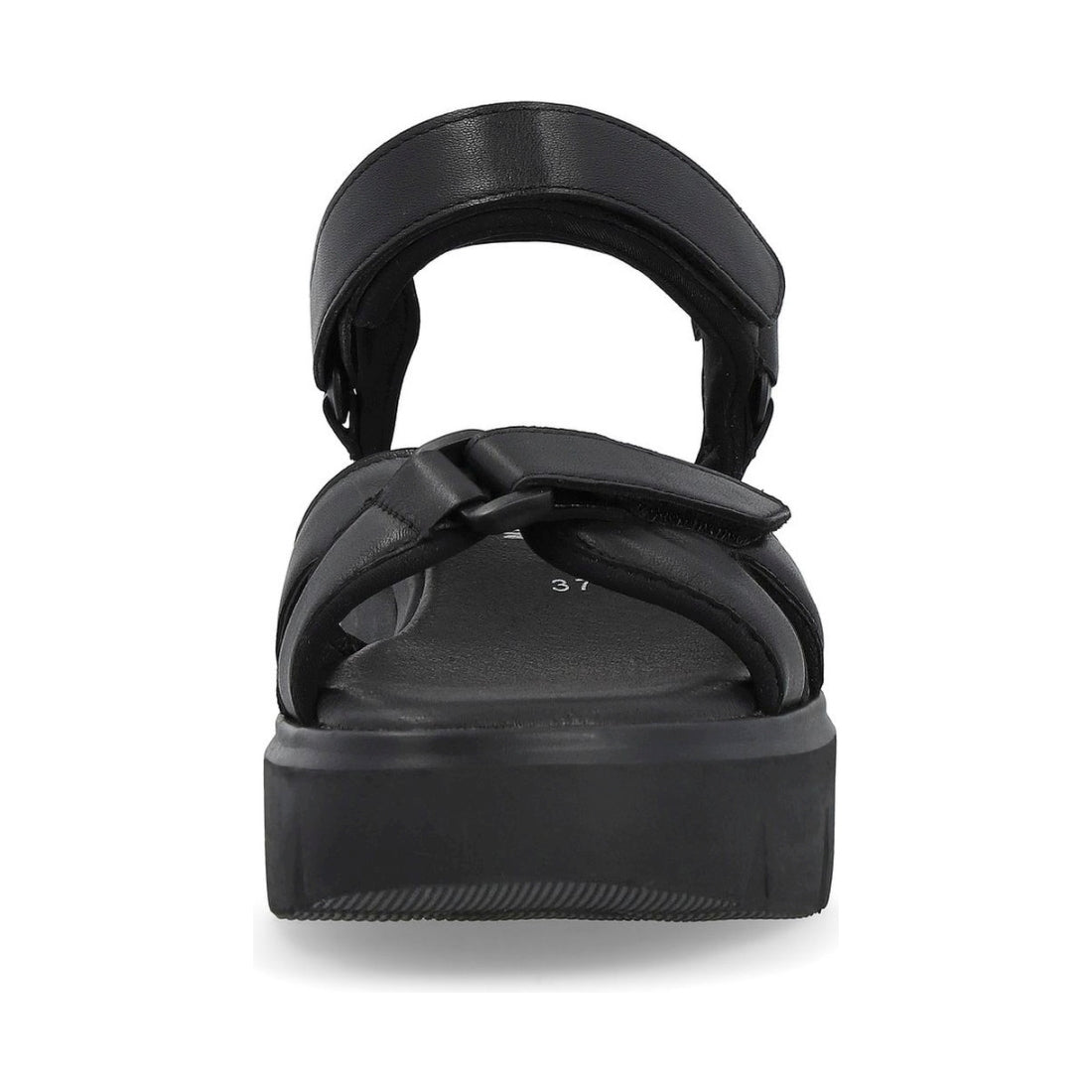 Rieker womens black casual open sandals | Vilbury London