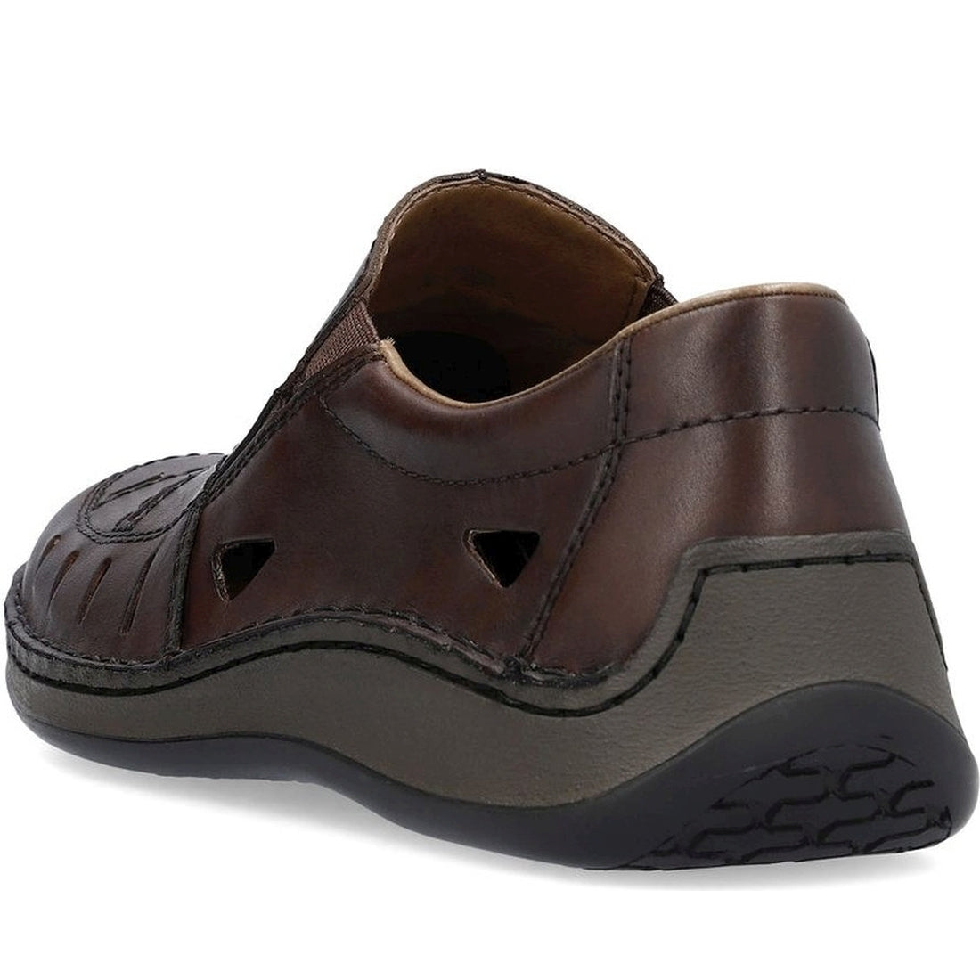 Rieker mens brown casual closed sandals | Vilbury London