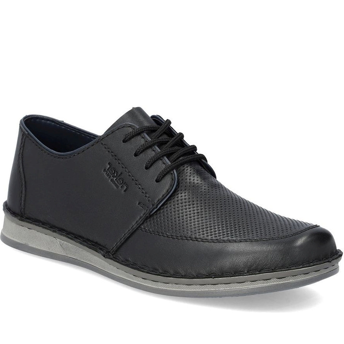 Rieker mens black casual closed formal | Vilbury London