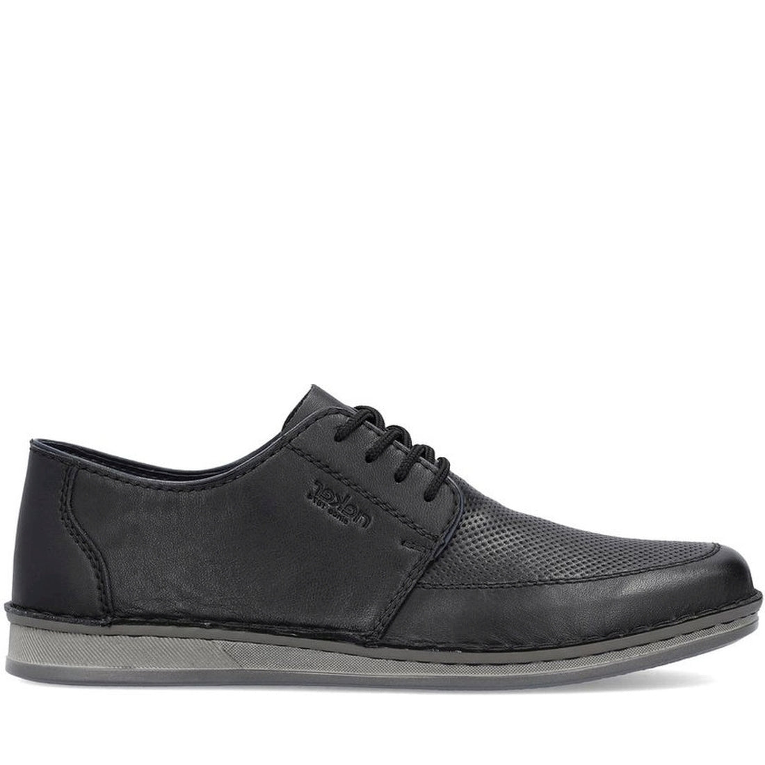 Rieker mens black casual closed formal | Vilbury London