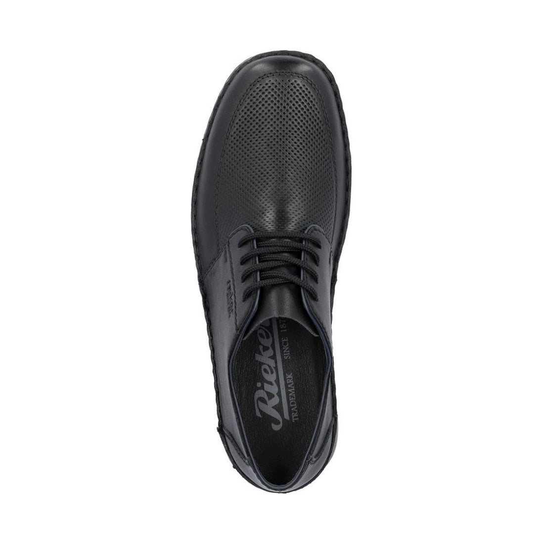 Rieker mens black casual closed formal | Vilbury London