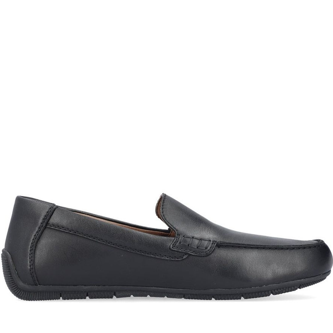 Rieker mens black classic closed mocasins | Vilbury London