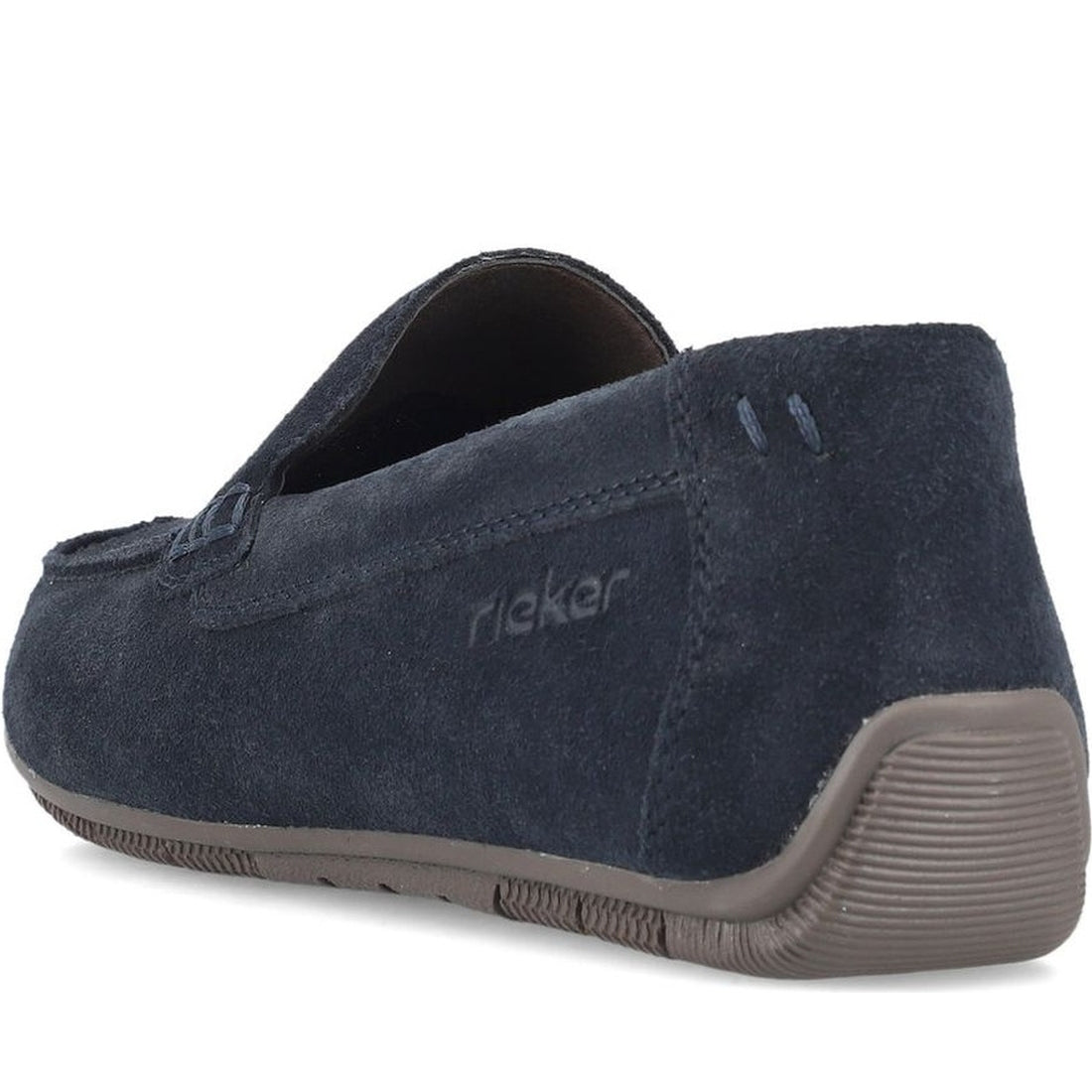 Rieker mens blue classic closed mocasins | Vilbury London