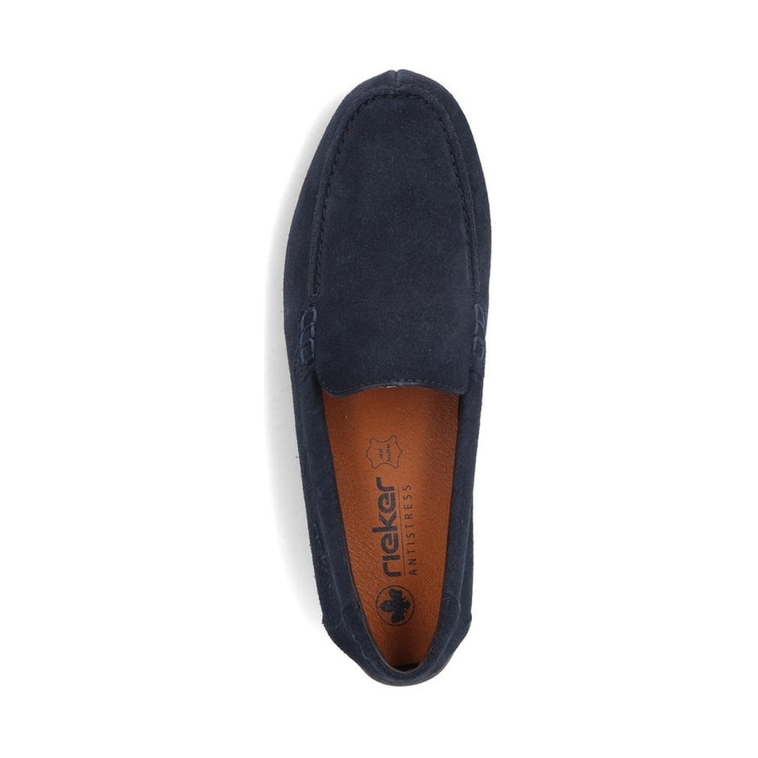 Rieker mens blue classic closed mocasins | Vilbury London