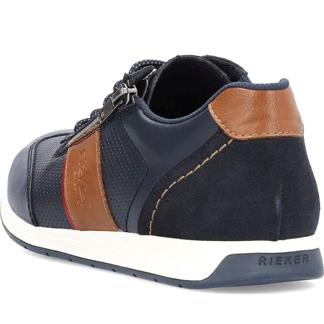 Rieker mens blue leisure trainers | Vilbury London