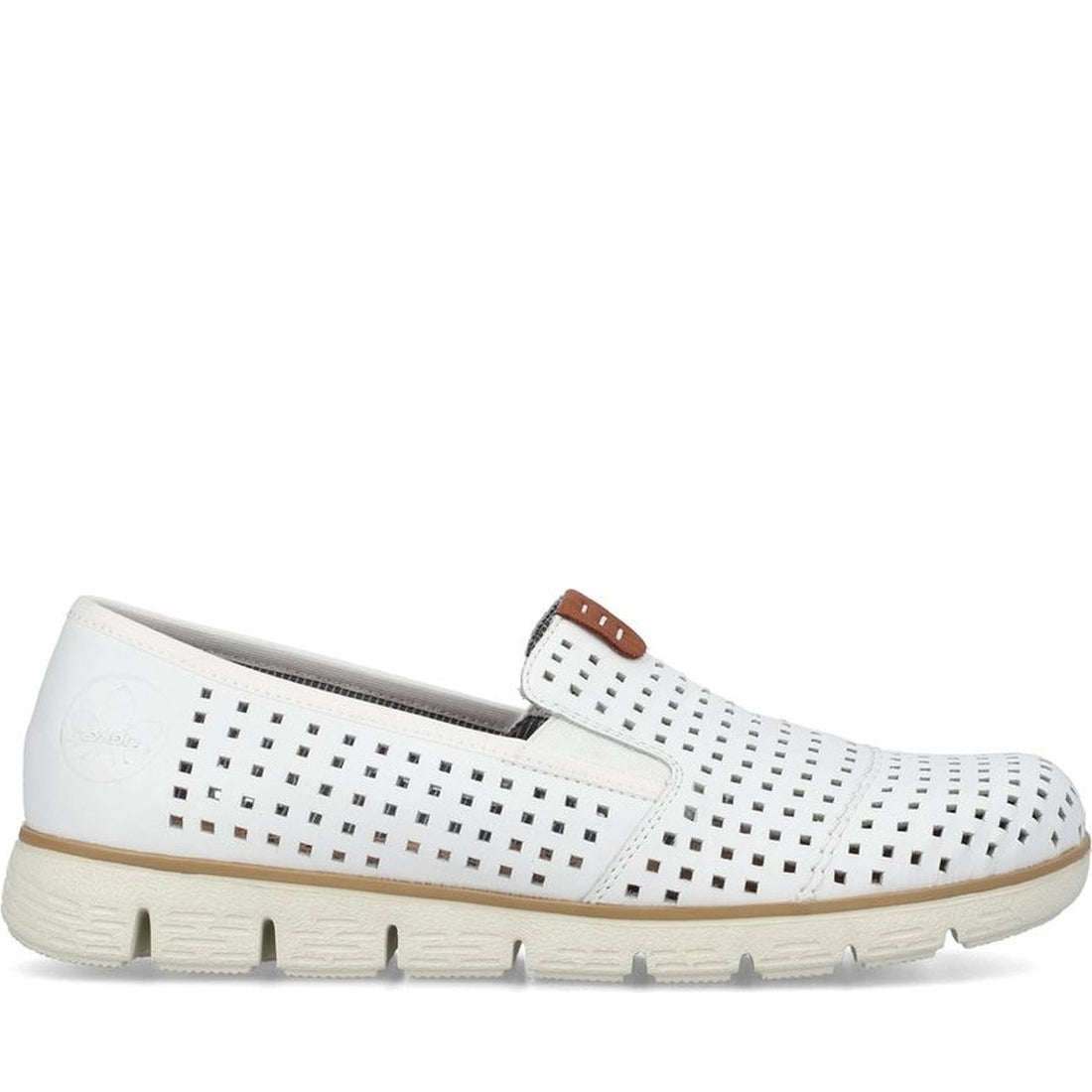 Rieker womens white casual closed sandals | Vilbury London