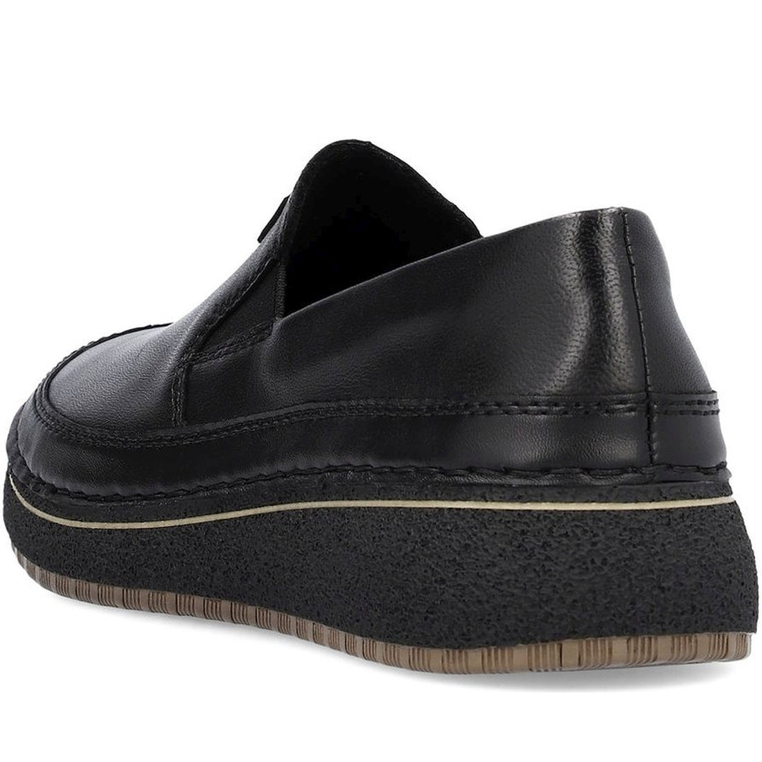 Rieker womens black leisure trainers | Vilbury London