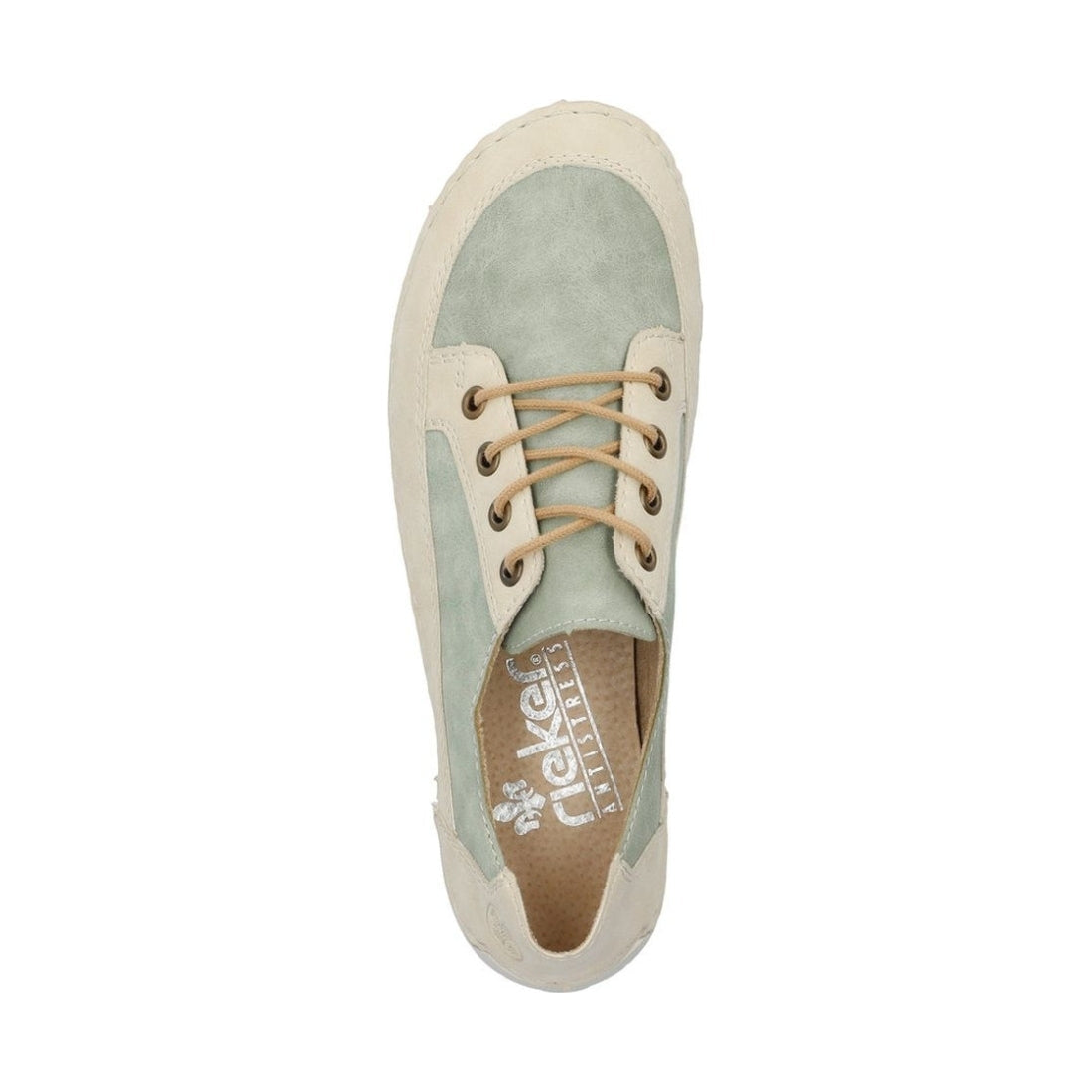 Rieker womens green leisure trainers | Vilbury London