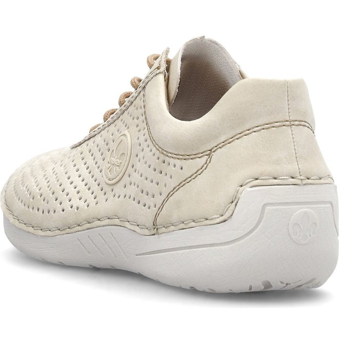 Rieker womens beige leisure trainers | Vilbury London