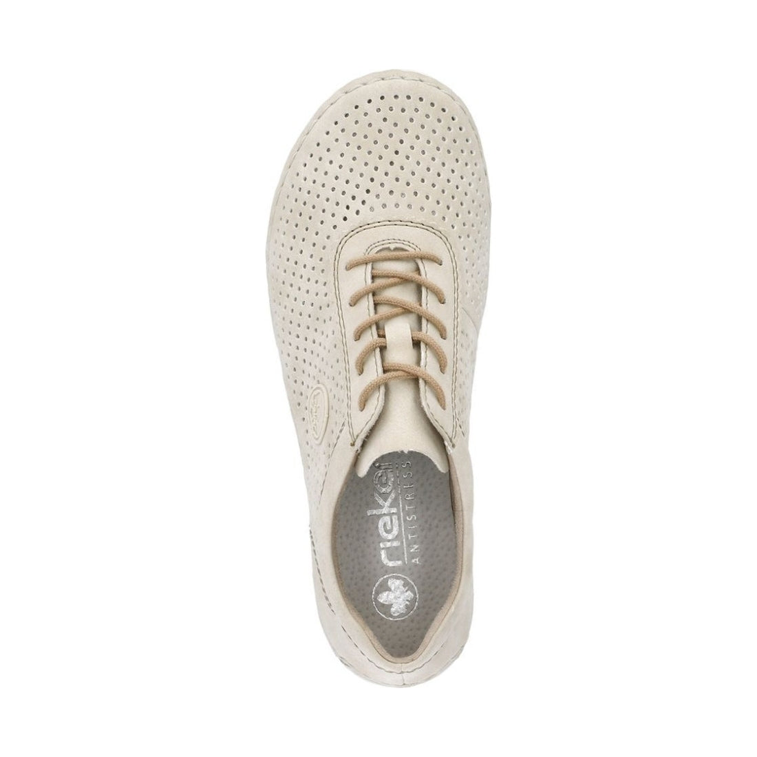 Rieker womens beige leisure trainers | Vilbury London