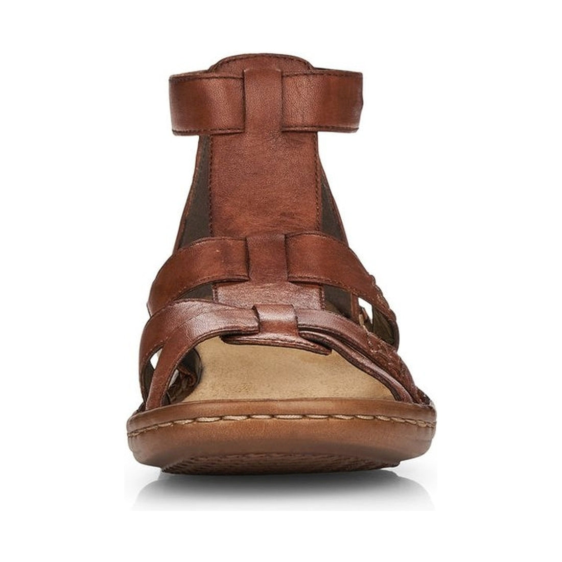 Rieker womens brown casual part-open sandals | Vilbury London