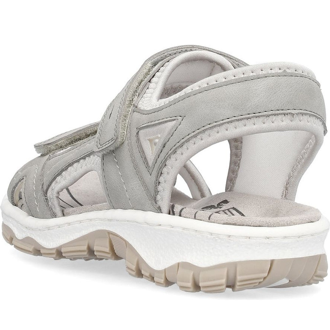 Rieker womens grey casual open sandals | Vilbury London