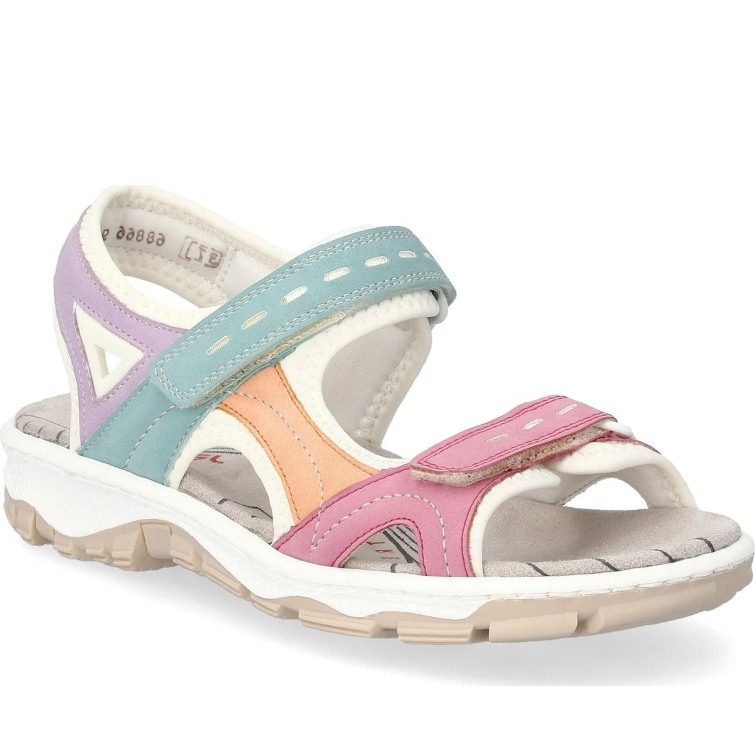 Rieker womens multi casual open sandals | Vilbury London