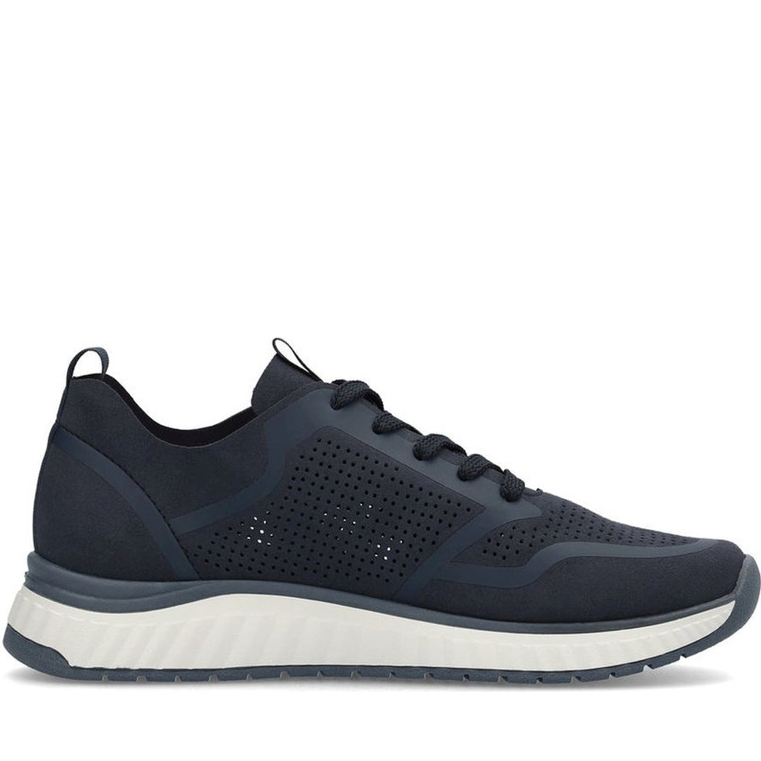 Rieker mens blue leisure trainers | Vilbury London