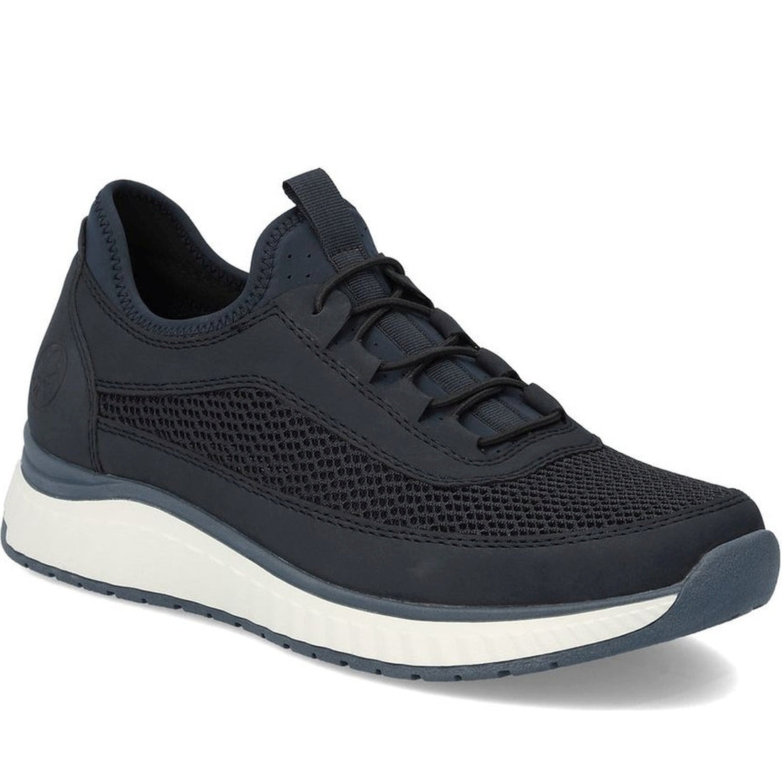 Rieker mens blue leisure trainers | Vilbury London