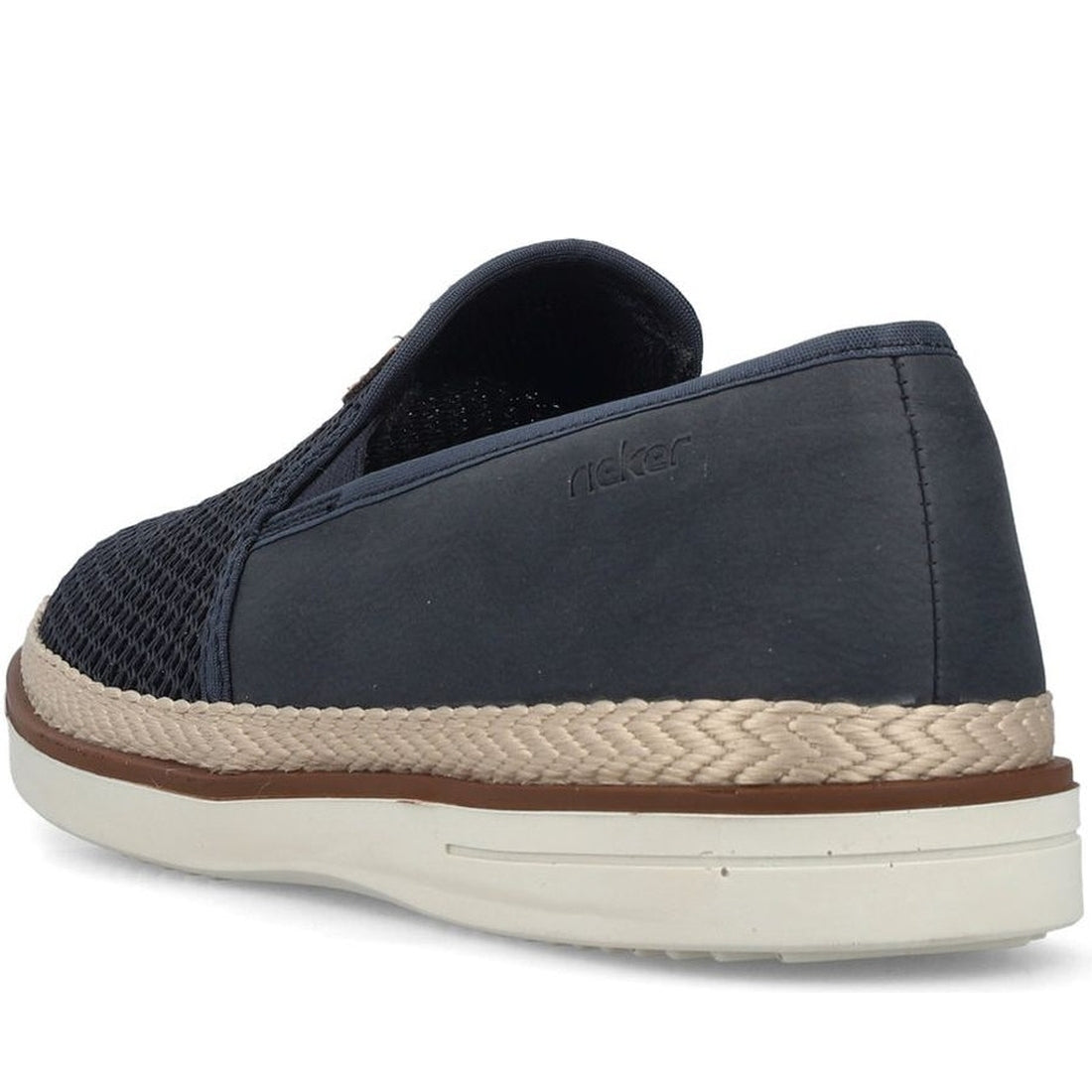 Rieker mens blue leisure trainers | Vilbury London