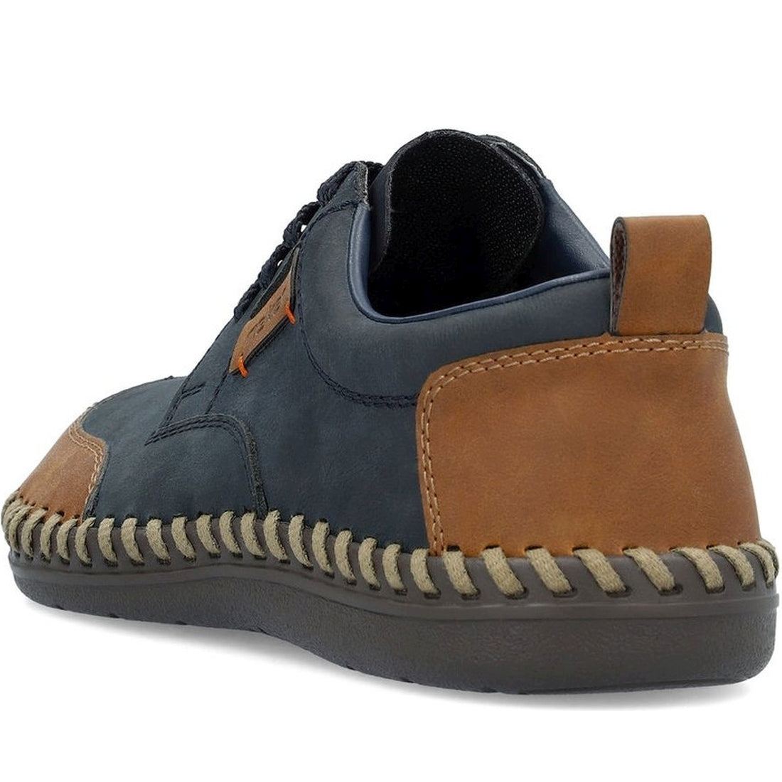 Rieker mens blue leisure trainers | Vilbury London