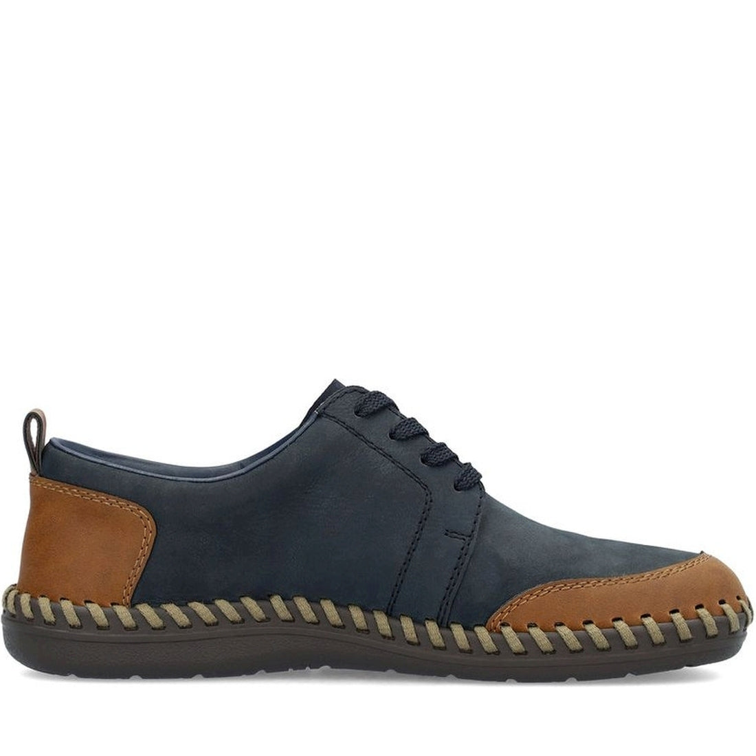 Rieker mens blue leisure trainers | Vilbury London