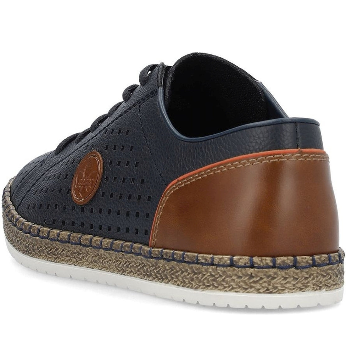 Rieker mens blue leisure trainers | Vilbury London