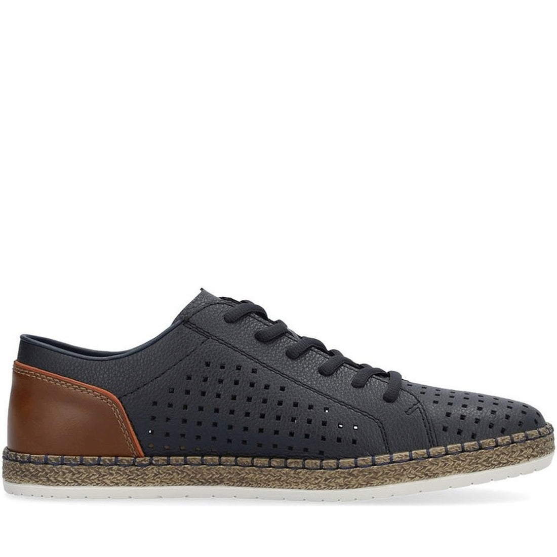 Rieker mens blue leisure trainers | Vilbury London