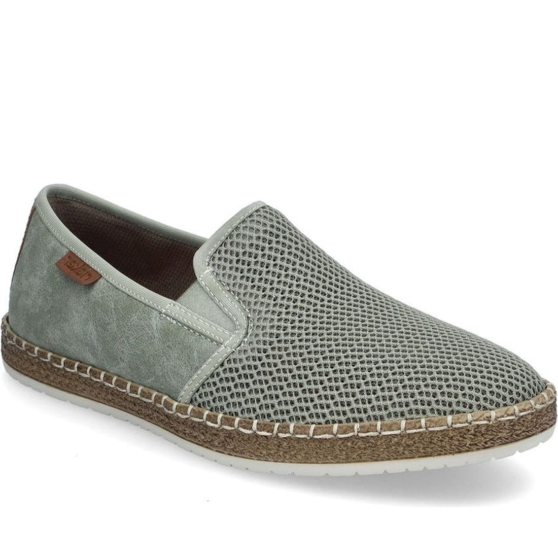 Rieker mens green leisure trainers | Vilbury London