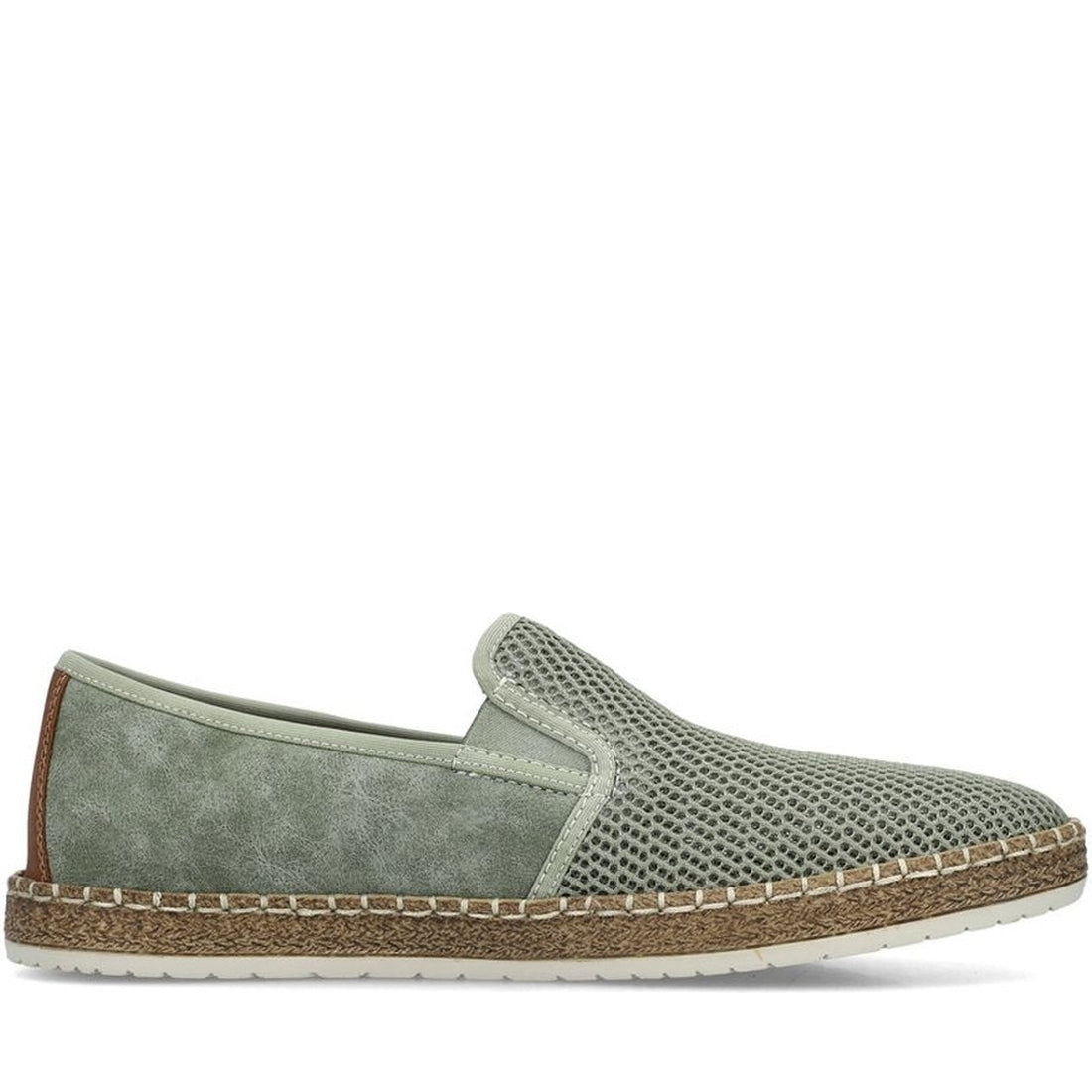 Rieker mens green leisure trainers | Vilbury London