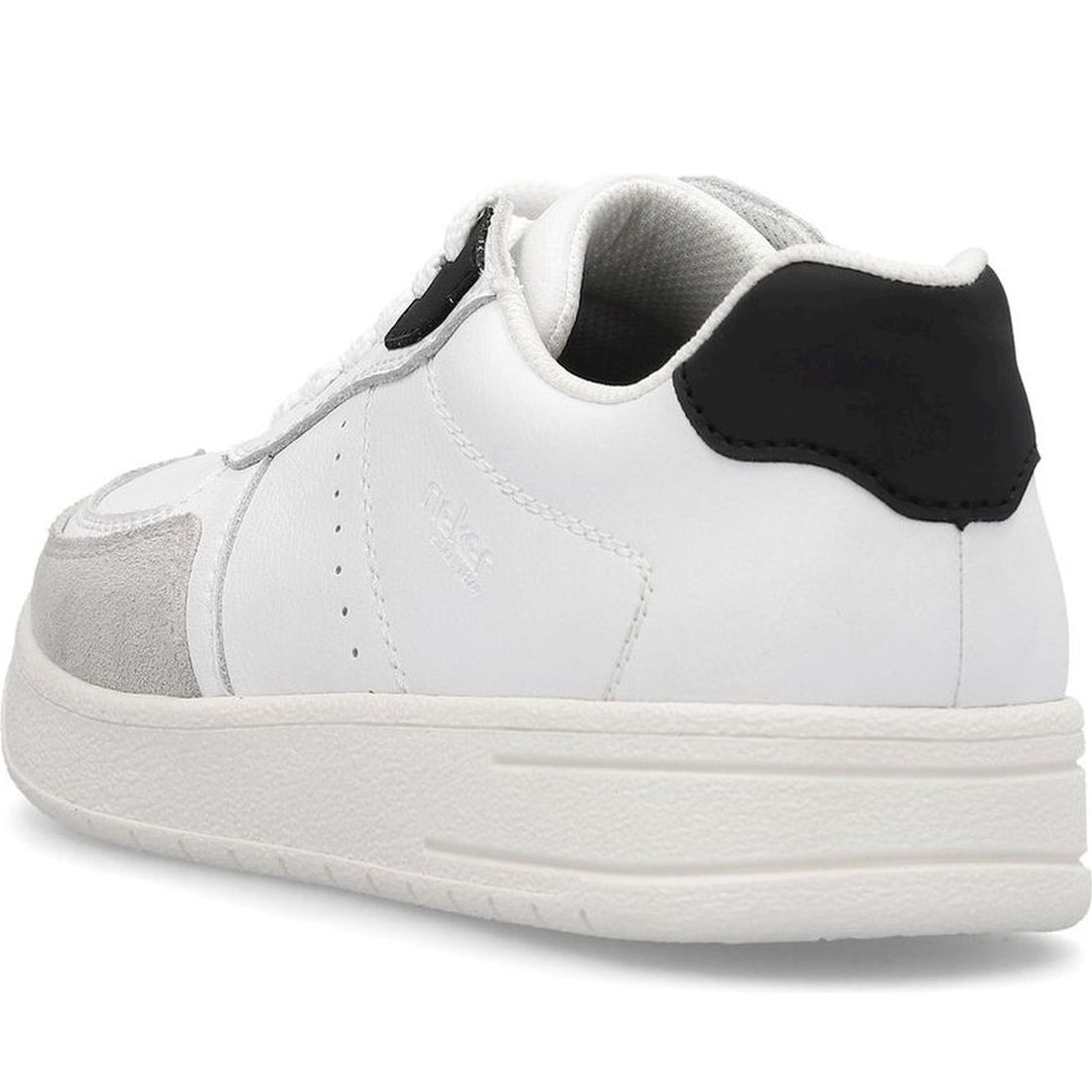 Rieker mens white leisure trainers | Vilbury London