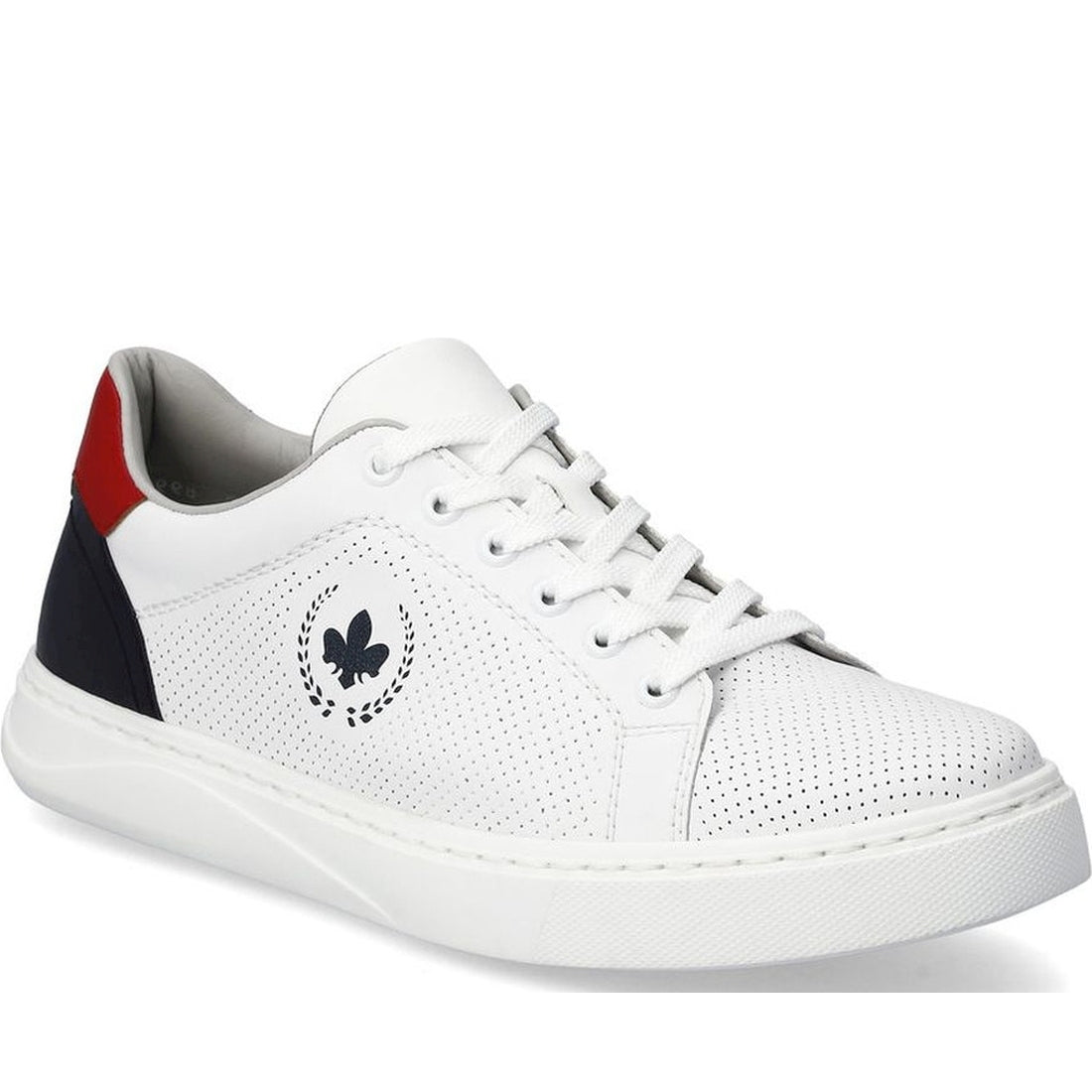 Rieker mens white leisure trainers | Vilbury London