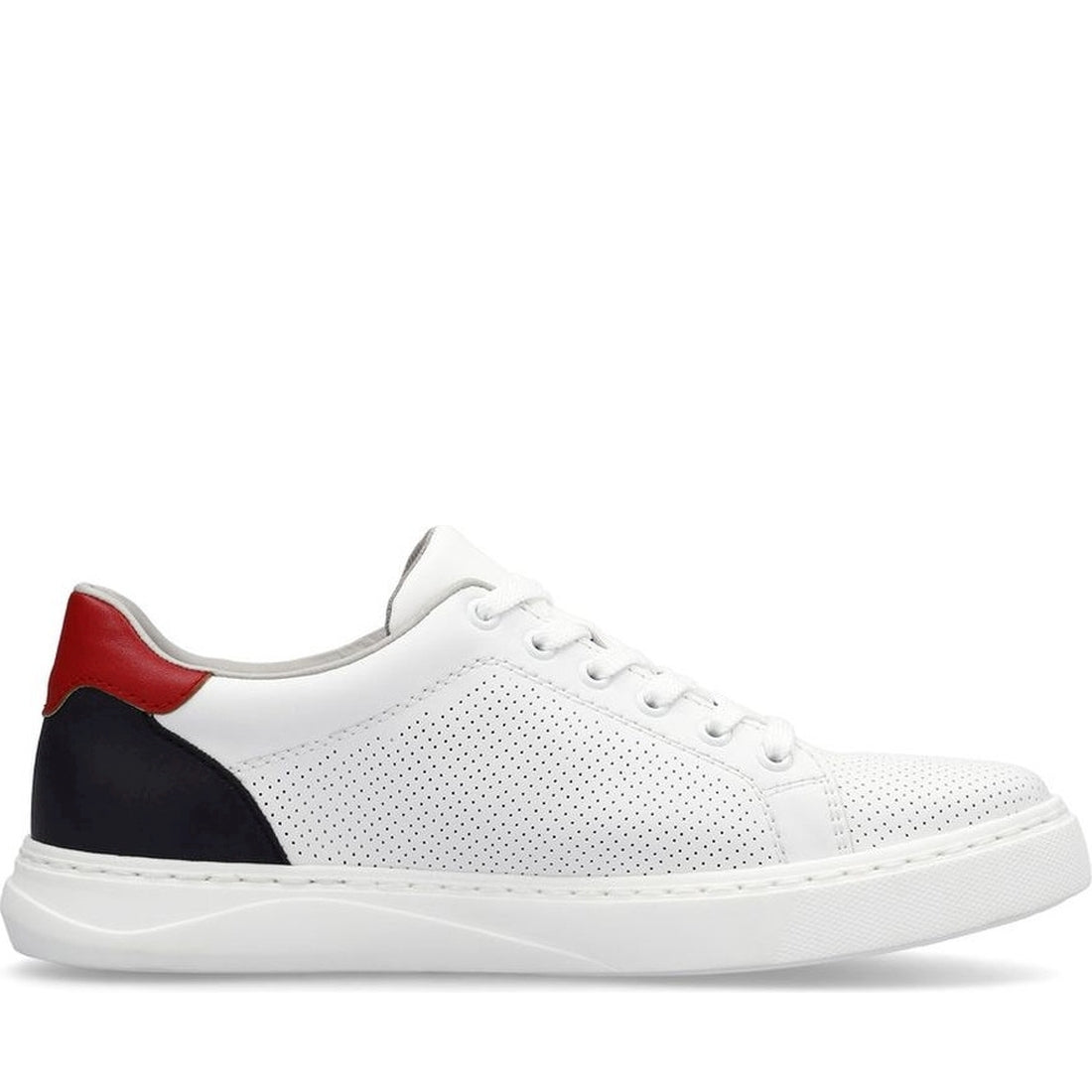 Rieker mens white leisure trainers | Vilbury London