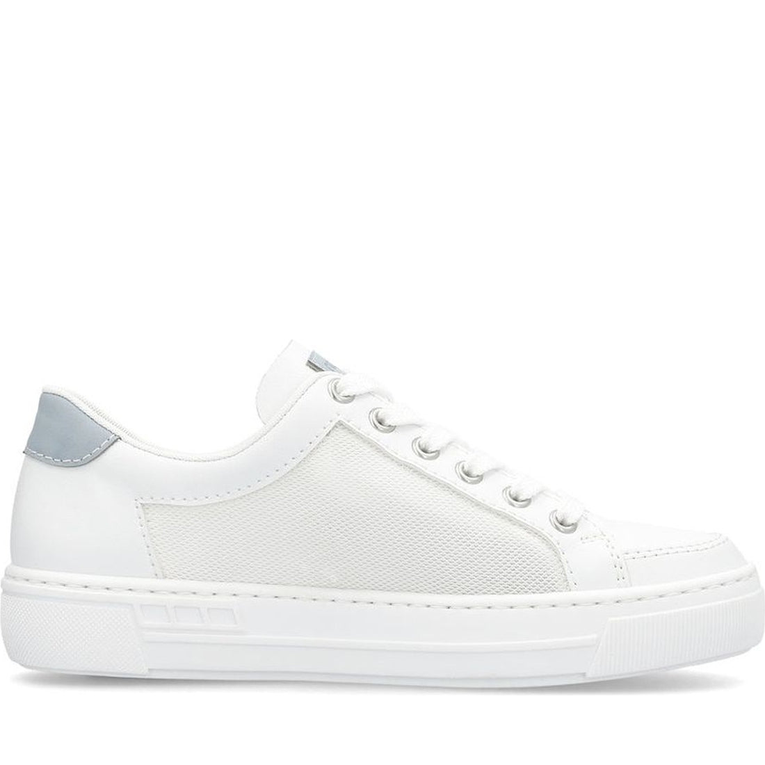 Rieker womens white leisure trainers | Vilbury London