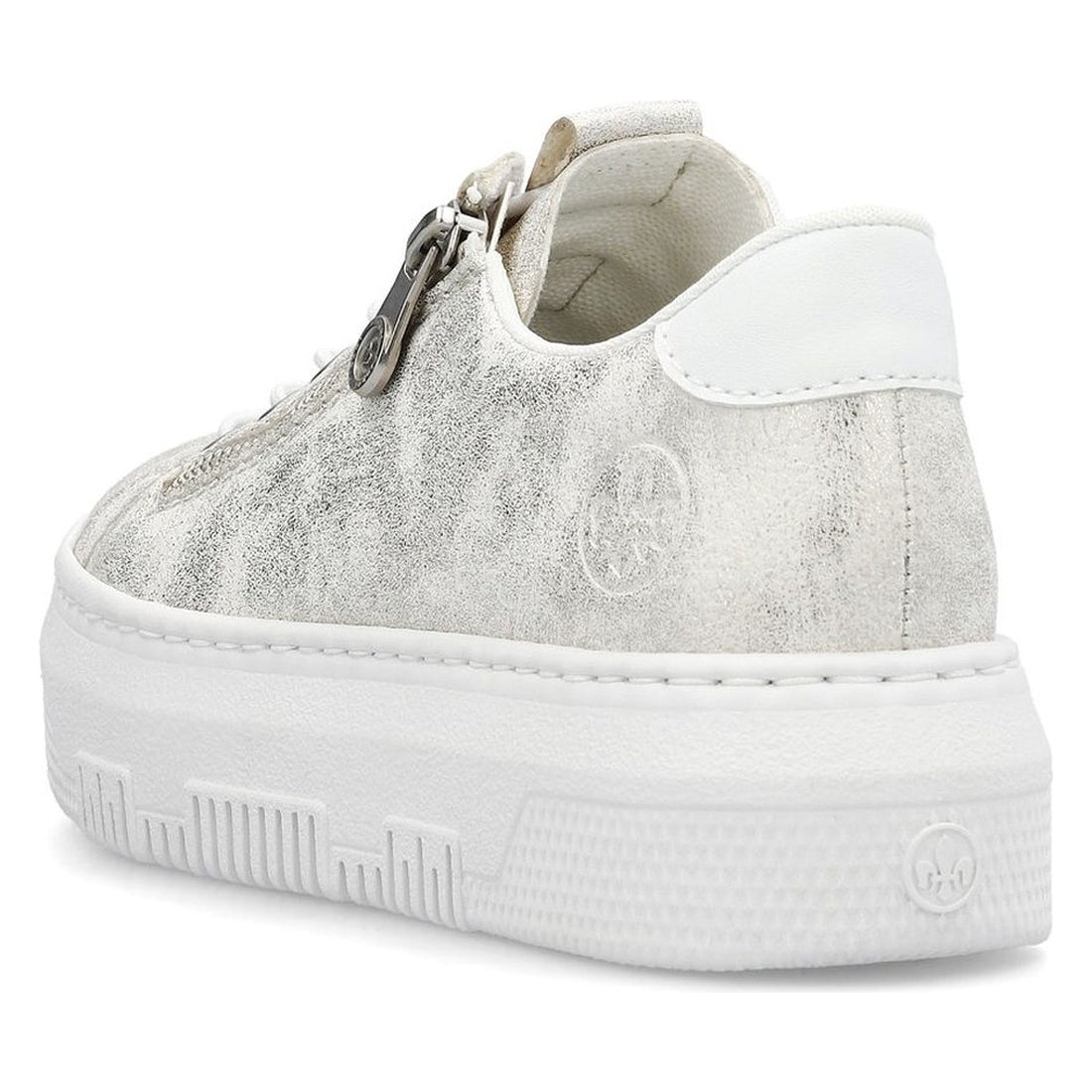 Rieker womens white leisure trainers | Vilbury London