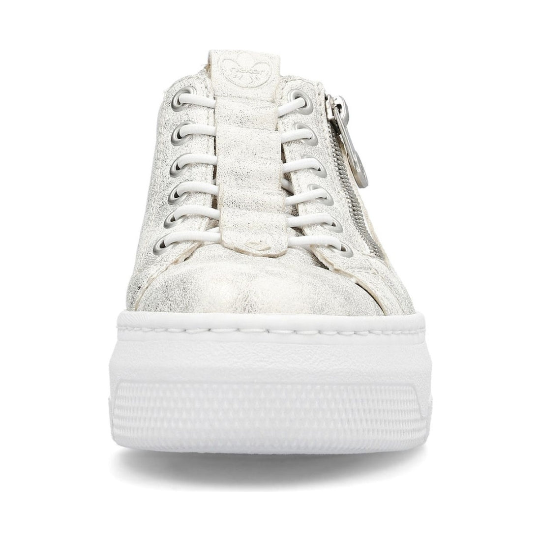 Rieker womens white leisure trainers | Vilbury London