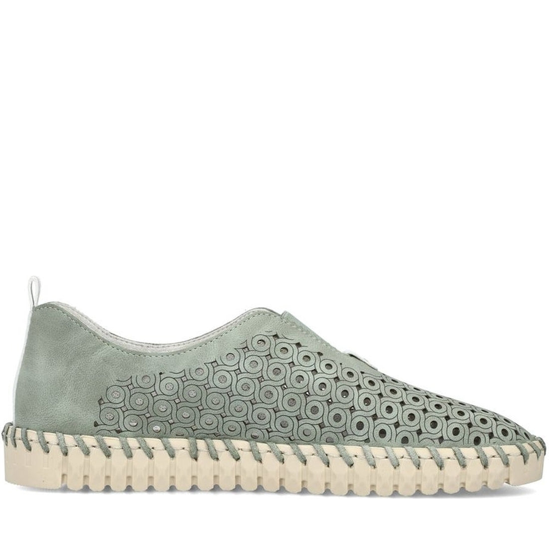 Rieker womens green leisure trainers | Vilbury London
