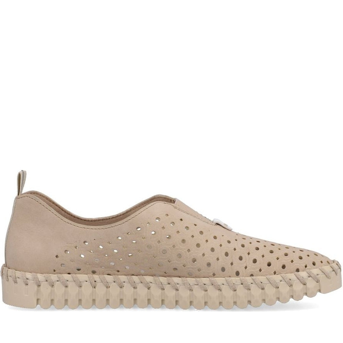 Rieker womens beige leisure trainers | Vilbury London