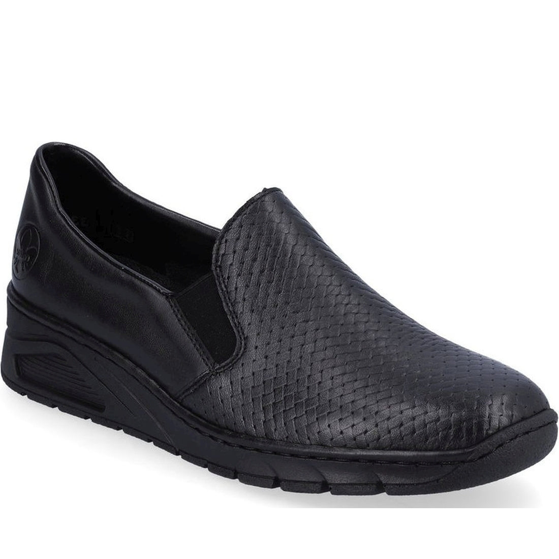 Rieker womens black leisure trainers | Vilbury London