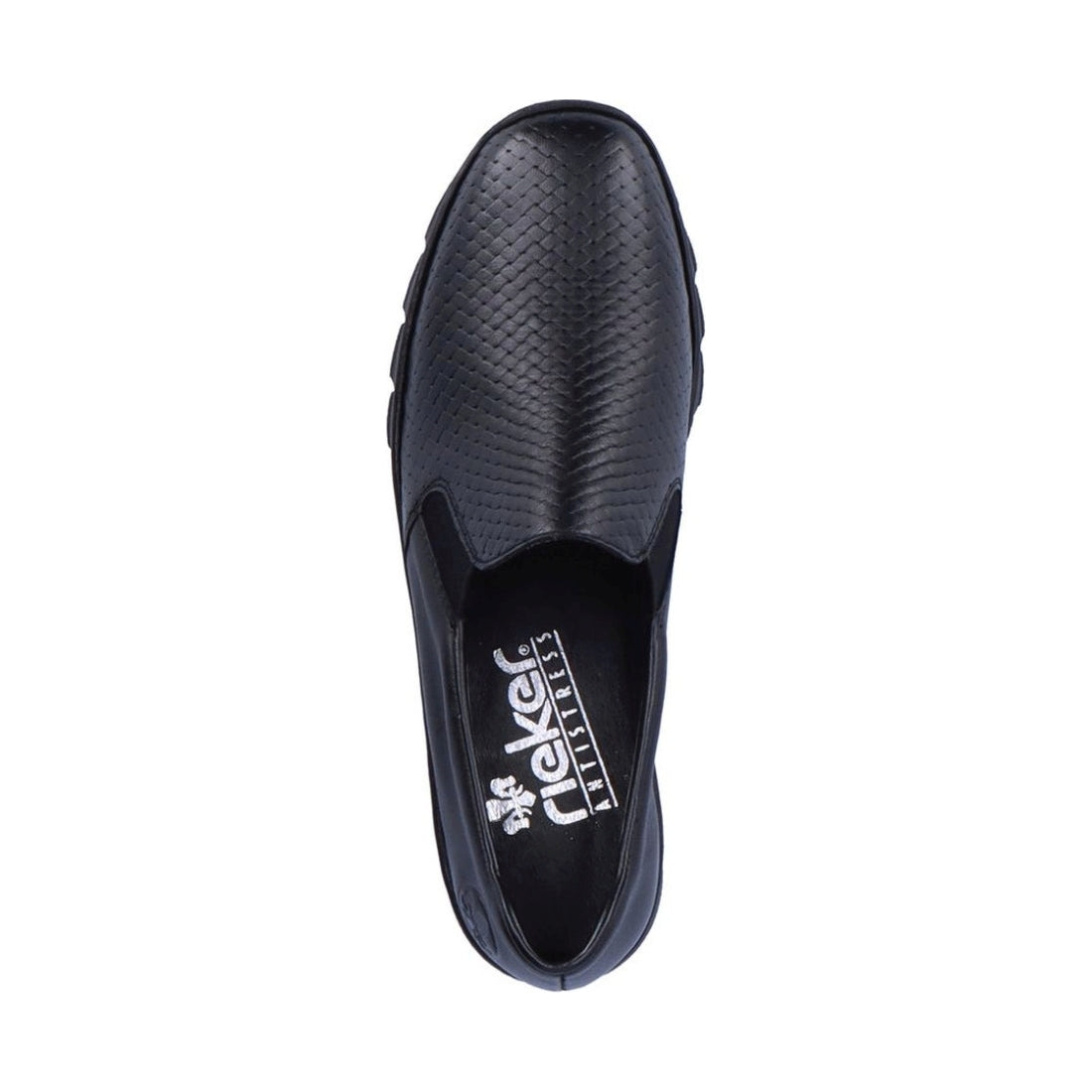 Rieker womens black leisure trainers | Vilbury London