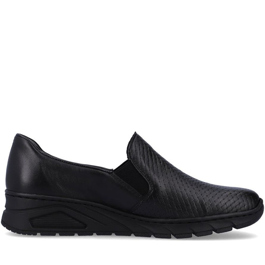 Rieker womens black leisure trainers | Vilbury London
