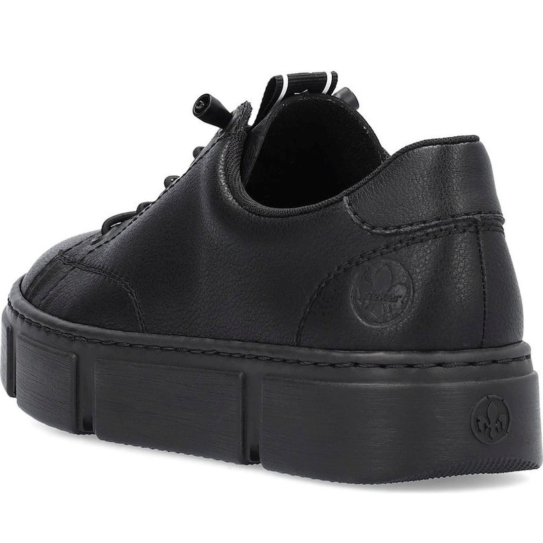 Rieker womens black leisure trainers | Vilbury London