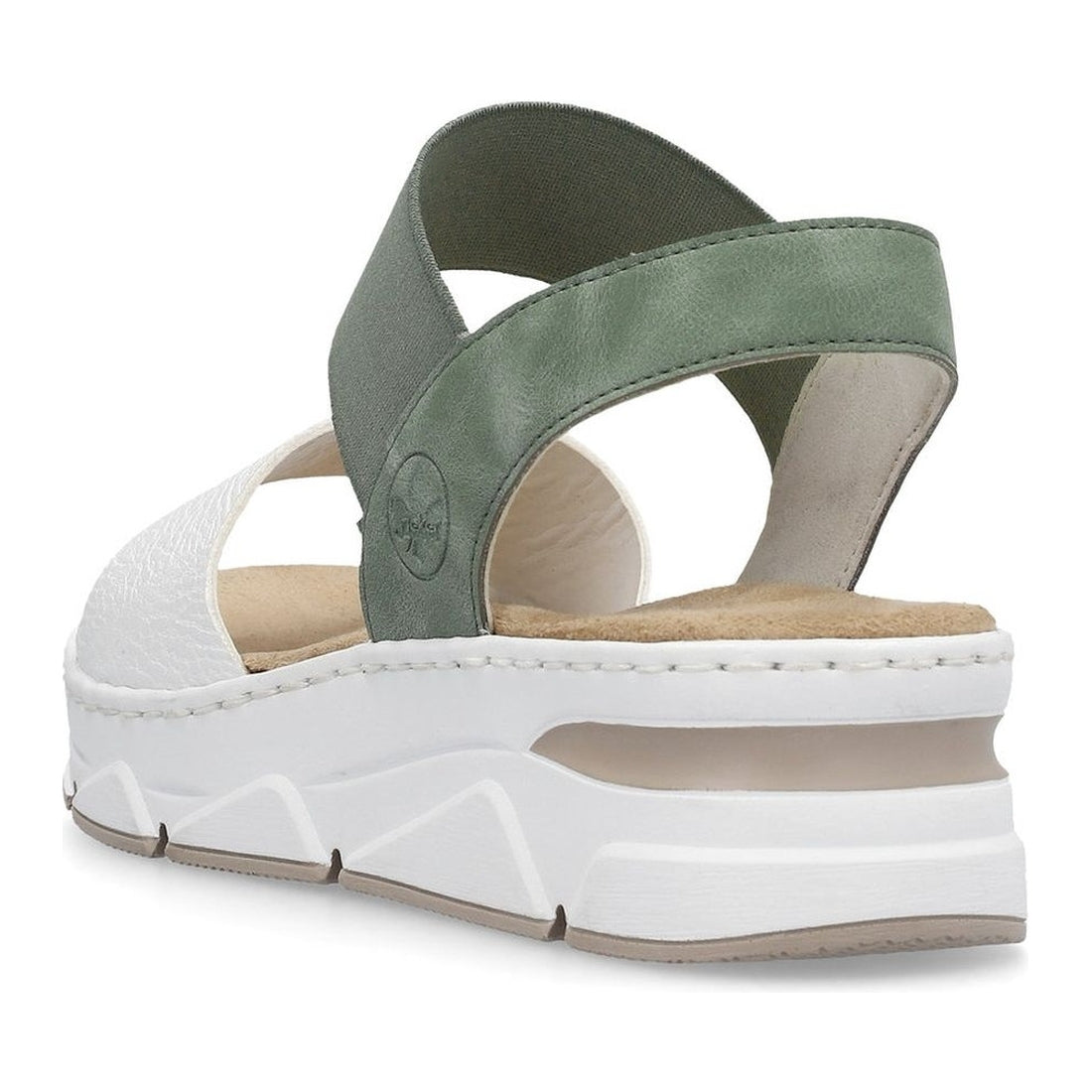 Rieker womens white casual open sandals | Vilbury London