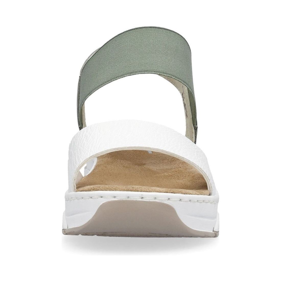 Rieker womens white casual open sandals | Vilbury London